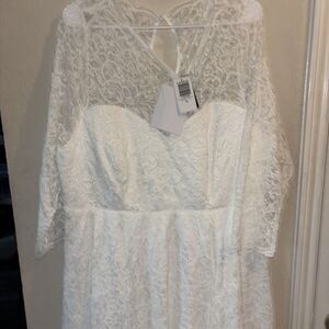 Wedding Gown, Ivory, Torrid 20W, Garment bag included, Brand New With Tags.